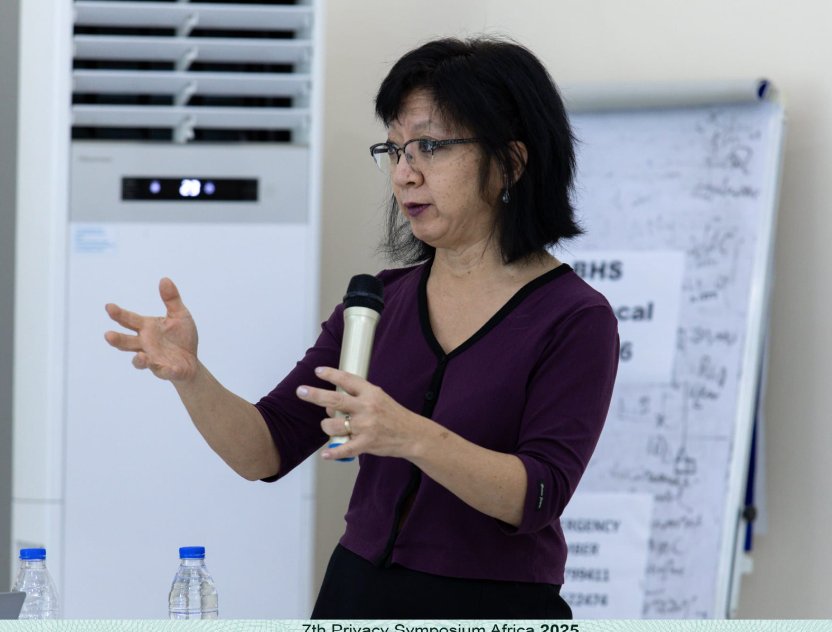 Elizabeth Wu speaking at 7th Privacy Symposium Africa 2025